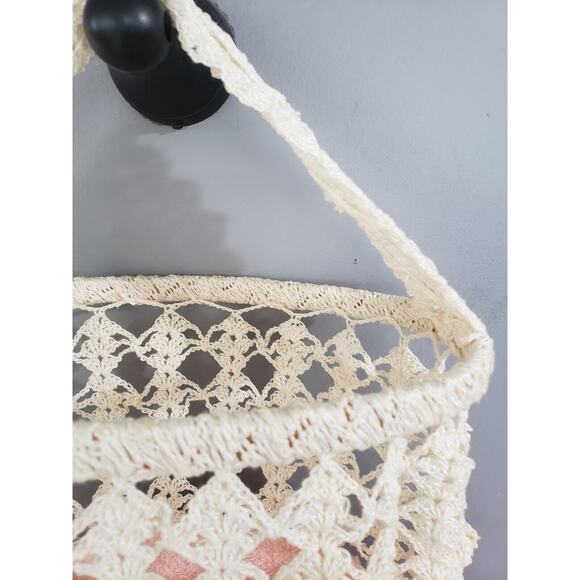 GORGEOUS Clothes Pin / Bag / Rag Holder Bag Vintage Handmade from Old Towel!‎ - Picture 3 of 6